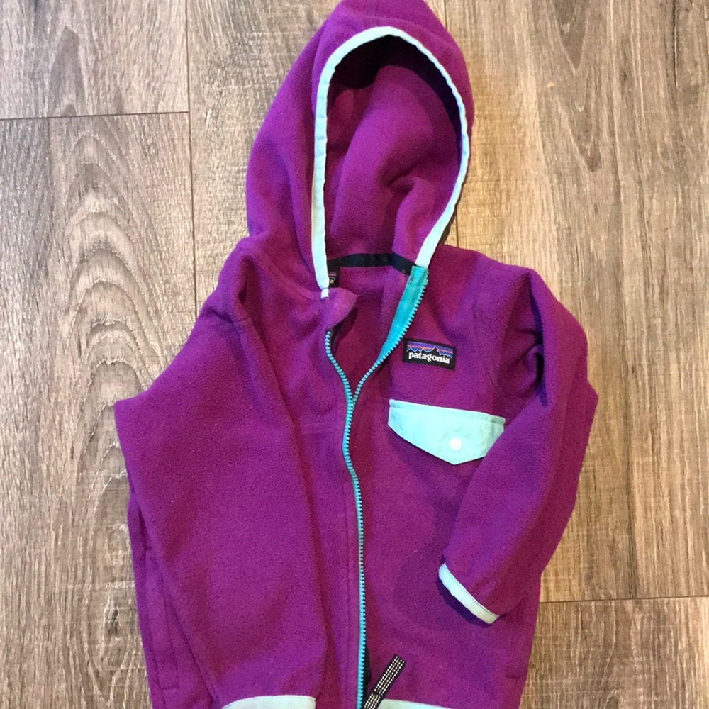 Baby lightweight synchilla zip up hooded jacket